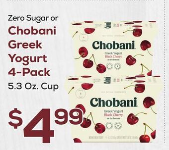 DeCicco & Sons Chobani greek yogurt 4-pack offer