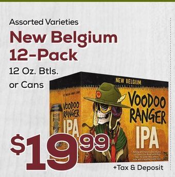 DeCicco & Sons New belgium 12-pack offer