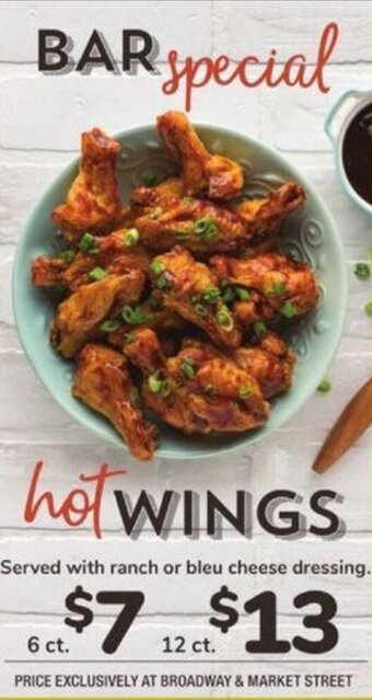 Albertsons Bar Special Hot Wings offer