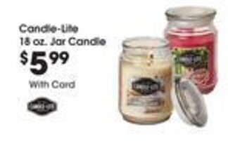 Kroger Candle-Lite 18 oz. Jar Candle offer