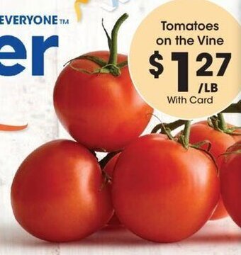 Kroger Tomatoes on the Vine offer