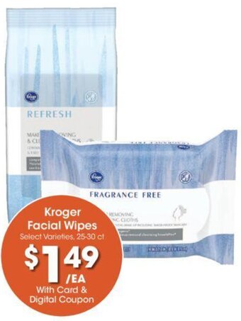 Kroger Kroger Facial Wipes offer