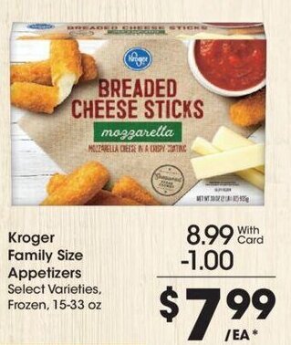 Kroger Kroger Family Size Appetizers offer