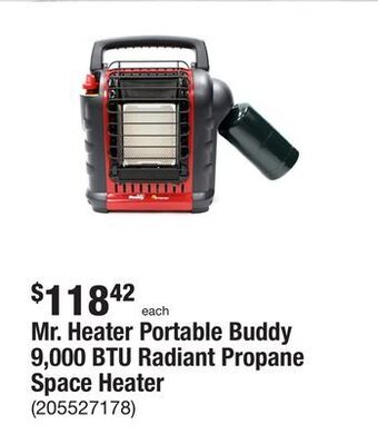 The Home Depot Mr. heater portable buddy 9,000 btu radiant propane space heater offer