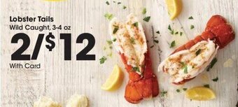 Kroger Lobster Tails Wild Caught, 3-4 oz. offer