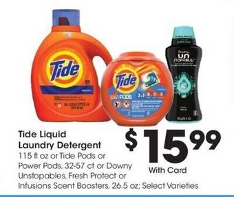 Kroger Tide Liquid Laundry Detergent offer