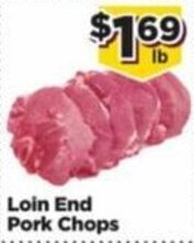 Food Town Store Loin End Pork Chops offer
