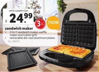 Lidl Sandwich maker offer