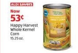 Aldi Happy Harvest Whole Kernel Corn 15.25 oz. offer