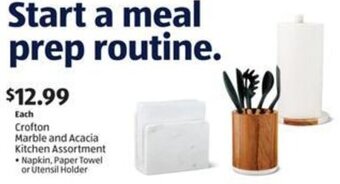 Aldi Crofton Marble and Acacia Kitchen Assortment offer