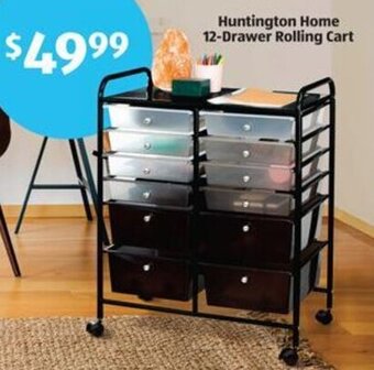 Aldi Huntington Home 12-Drawer Rolling Cart offer