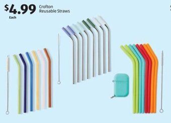 Aldi Crofton Reusable Straws offer