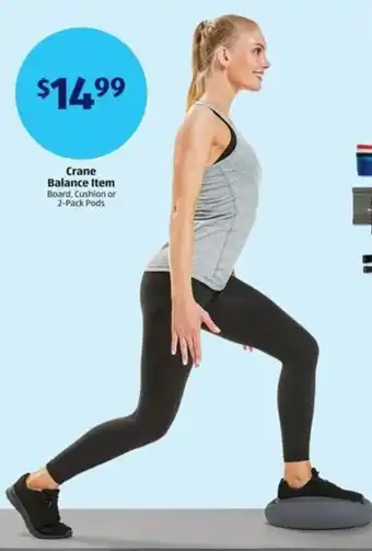 Aldi Crane Balance Item Board, Cushion or 2-Pack Pods offer