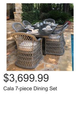 Costco Cala 7-piece dining set offer