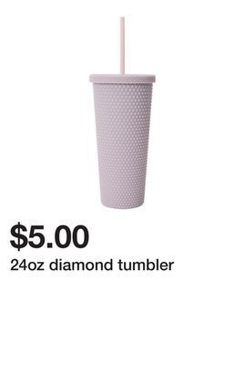 24oz diamond tumbler
