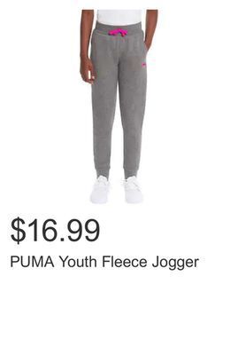 Costco Puma youth fleece jogger offer