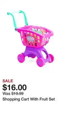 TJ Maxx Shopping cart with fruit set offer