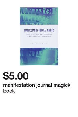 Five Below Manifestation journal magick book offer