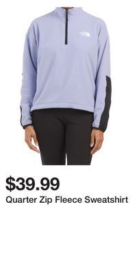 TJ Maxx Quarter zip fleece sweatshirt offer