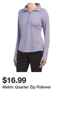 TJ Maxx Metric quarter zip pullover offer
