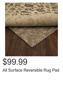 Costco All surface reversible rug pad offer