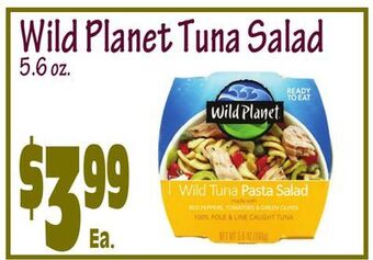 Wild By Nature Wild planet tuna salad offer