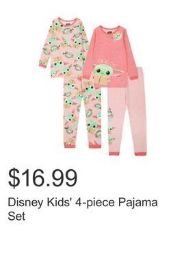 Costco Disney kids' 4-piece pajama set offer