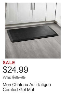 Costco Mon chateau anti-fatigue comfort gel mat offer