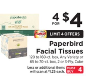 ShopRite Facial tissues offer
