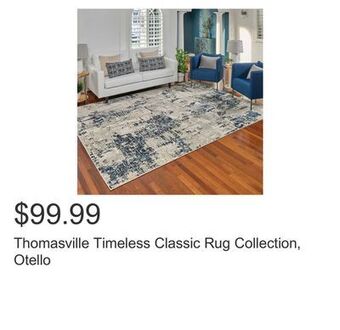 Costco Thomasville timeless classic rug collection, otello offer