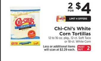 ShopRite White corn tortillas offer
