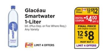 ShopRite Smartwater 1-liter offer