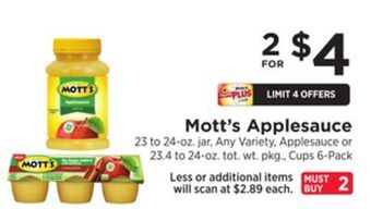 ShopRite Applesauce offer