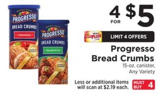 ShopRite Bread crumbs offer