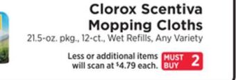 ShopRite Scentiva mopping cloths offer