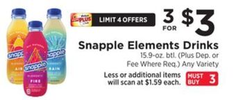 ShopRite Elements drinks offer