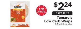 ShopRite Low carb wraps offer