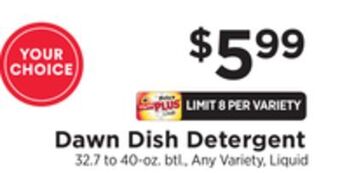 ShopRite Dish detergent offer