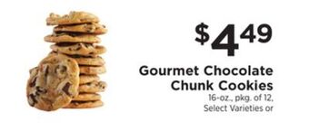 ShopRite Gourmet chocolate chunk cookies offer