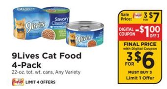 ShopRite Cat food 4-pack offer