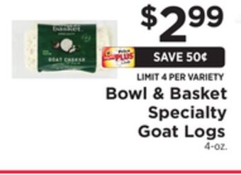 ShopRite Specialty goat logs offer