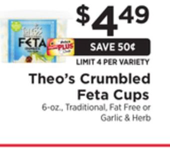 ShopRite Crumbled feta cups offer