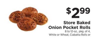 ShopRite Onion pocket rolls offer