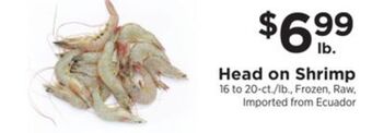 ShopRite Head on shrimp offer
