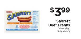 ShopRite Beef franks offer
