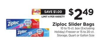ShopRite Slider bags offer
