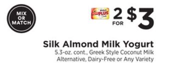 ShopRite Almond milk yogurt offer