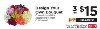 ShopRite Design your own bouquet offer