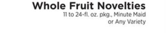 ShopRite Whole fruit novelties offer