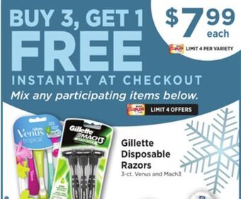 ShopRite Disposable razors offer